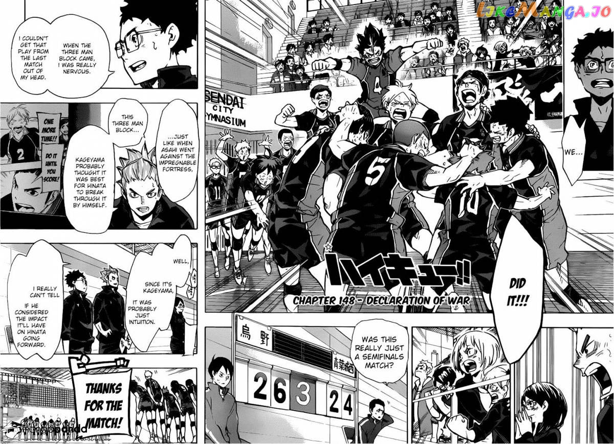Haikyuu!!, Chapter 148 image 02